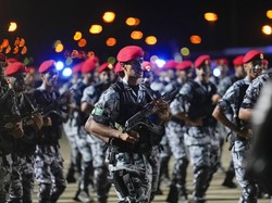 Aksi Ribuan Pasukan Elit Arab Saudi di Persiapan Haji Akbar 2022