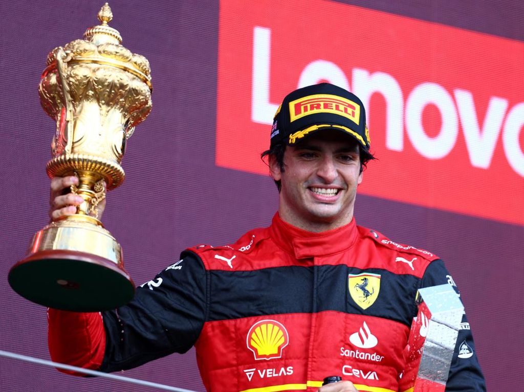 Perdana, Carlos Sainz Raih Podium Pertama di F1 GP Inggris 2022