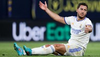 Eden Hazard dibeli Real Madrid dari Chelsea seharga 88 juta Pounds (setara Rp 1,6 triliun) di tahun 2019. Hazard yang sukses bersama Chelsea berakhir jadi pesakitan di Madrid, cuma cetak tujuh gol dari 76 laga dan kebanyakan cedera (Getty Images)