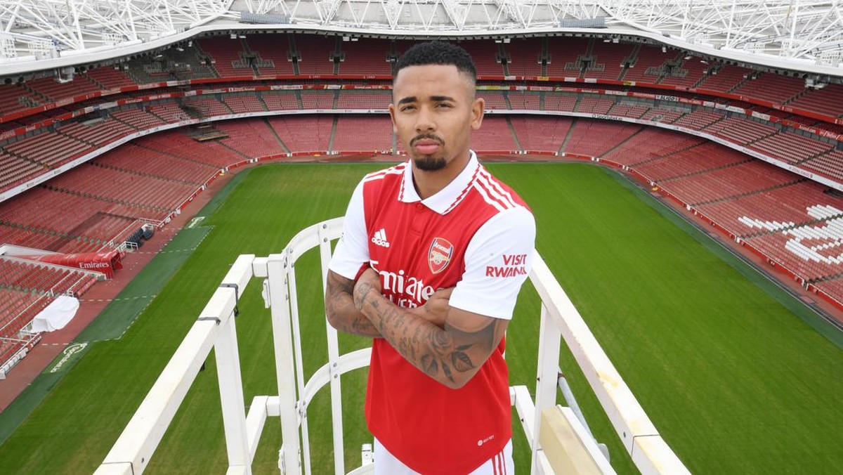 Gabriel Jesus menjadi pemain Arsenal. (Foto: Arsenal FC via Getty Images/Stuart MacFarlane)
