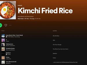 Kreatif! Pria Ini Bikin Playlist Lagu Berisi Resep Nasi Goreng Kimchi Kreatif! Pria Ini Bikin Playlist Lagu Berisi Resep Nasi Goreng Kimchi