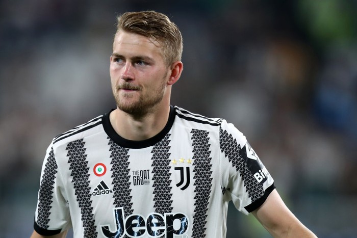 Matthijs de Ligt TURIN, ITALY - MAY 16: Matthijs de Ligt of SS Lazio looks on after the Serie A match between Juventus and SS Lazio at Allianz Stadium on May 16, 2022 in Turin, Italy. (Photo by Sportinfoto/vi/DeFodi Images via Getty Images)
