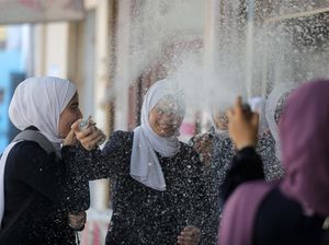 Begini Lho... Cara Siswa Palestina Rayakan Kelulusan