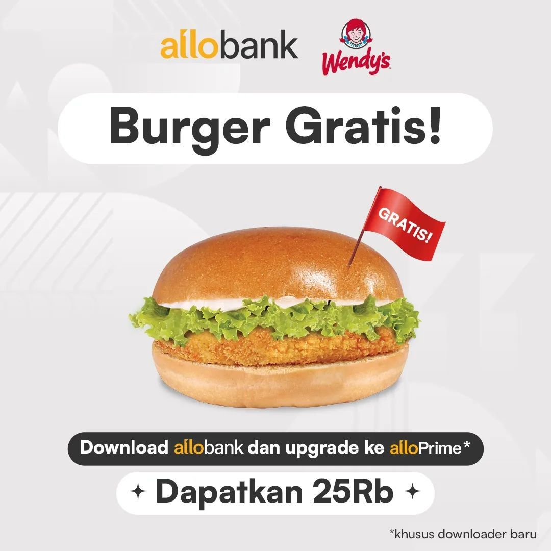 Burger gratis di Wendy's