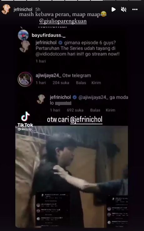 Instagram Stories Jefri Nichol