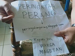 Warga Magetan Diteror 3 Surat Kaleng, Isinya Ajakan Perang