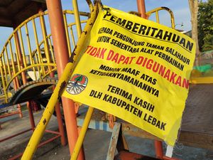 Fasilitas di Taman Selahaur Lebak Banyak yang Rusak, Pemkab Janji Perbaiki