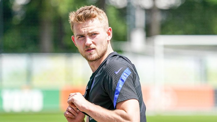 ZEIST, NETHERLANDS - JUNE 12: Matthijs de Ligt of The Netherlands during a Training Session of The Netherlands at KNVB Campus on June 12, 2022 in Zeist, Netherlands. (Photo by Rene Nijhuis/Orange Pictures/BSR Agency/Getty Images)
