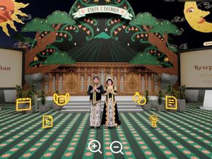 8 Foto Pasangan Yogyakarta Gelar Pernikahan Metaverse Pertama di Indonesia 8 Foto Pasangan Yogyakarta Gelar Pernikahan Metaverse Pertama di Indonesia