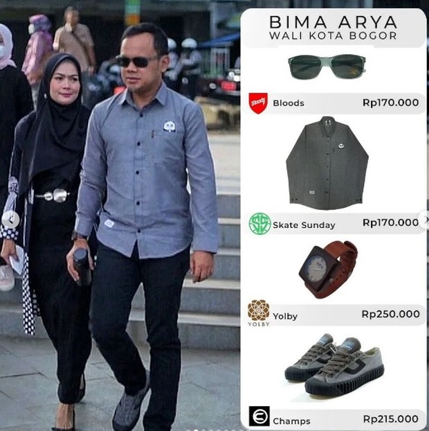Walikota Bogor Bima Arya/Foto : instagram.com/pemkotbogor Bima Arya dalam tampilan kasual