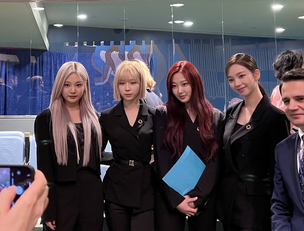 Aespa di Sidang PBB/ Foto : soompi.com Aespa di Sidang PBB/ Foto : soompi.com