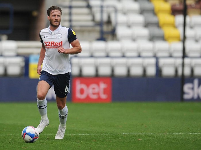 PRESTON, ENGLAND - SEPTEMBER 12: Preston North End's Ben Davies during the Sky Bet Championship match between Preston North End and Swansea City at Deepdale on September 12, 2020 in Preston, England. (Photo by Kevin Barnes - CameraSport via Getty Images)