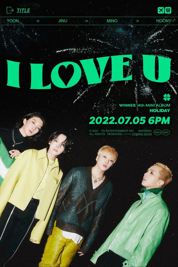 Poster Lagu I Love You / Foto : twitter.com/yg_winnercity Poster Lagu I Love You / Foto : twitter.com/yg_winnercity