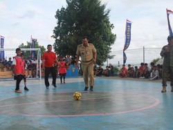 Cara Asyik Warga Pulau Panggang Isi Liburan: Gelar Turnamen Futsal