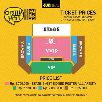 Price list tiket Chotha Fest 2022
