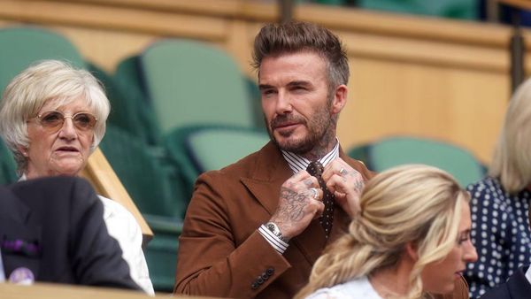Cool Abis! Ini Gaya David Beckham Saat Nonton Tenis Wimbledon 2022