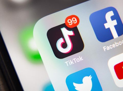 Ilustrasi platform TikTok
