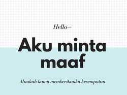 45 Kata-kata Maaf untuk Orang Terkasih, Pacar, Orangtua dan Sahabat