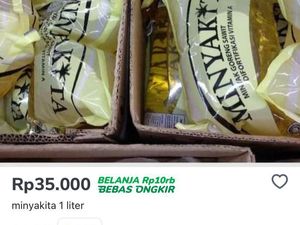 Aduh! Baru Sehari Diluncurkan, Minyakita Dijual Online Rp 35.000/Liter