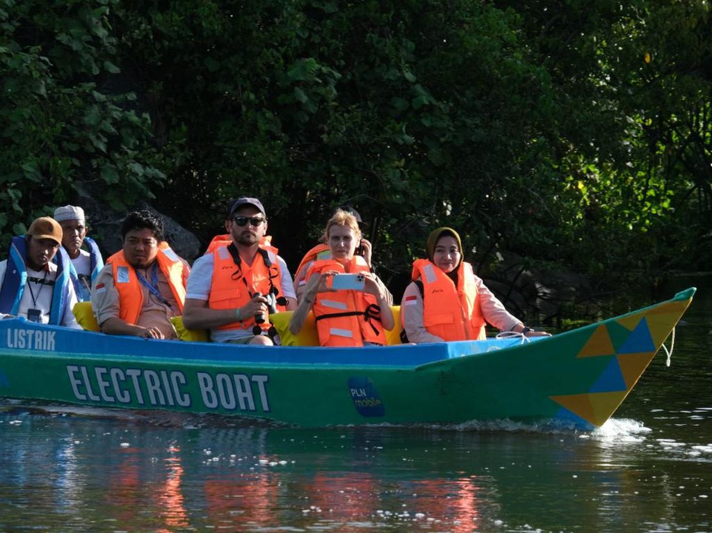 Tim Asesor UNESCO Jajal Perahu Listrik PLN Keliling Rammang-rammang Tim Asesor UNESCO Jajal Perahu Listrik PLN Keliling Rammang-rammang