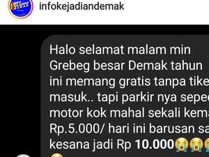 Viral Curhat Parkir Motor Pesta Rakyat Demak Rp 10 Ribu, Pemkab: Itu Penitipan