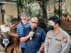 Polda Metro Bagikan 165 Sapi dan 50 Kambing Kurban ke Masyarakat