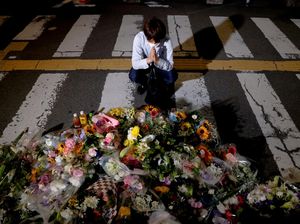 Iring-iringan Mobil Bawa Jenazah Shinzo Abe ke Tokyo