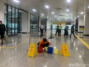 2 Titik Atap Main Hall Stasiun Manggarai Jaksel Masih Bocor