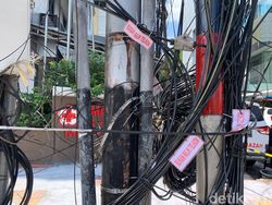 Telkom Nyatakan Sudah Bereskan Kabelnya di Jl Pecenongan Jakpus