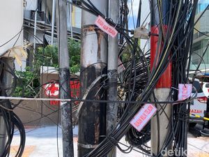 Telkom Nyatakan Sudah Bereskan Kabelnya di Jl Pecenongan Jakpus