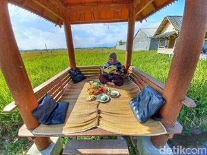 Nikmatnya Makan Liwet Berpemandangan Hamparan Sawah di Bandung Nikmatnya Makan Liwet Berpemandangan Hamparan Sawah di Bandung