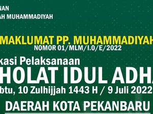Catat! Ini Lokasi Salat Idul Adha Muhammadiyah di Pekanbaru 9 Juli Catat! Ini Lokasi Salat Idul Adha Muhammadiyah di Pekanbaru 9 Juli
