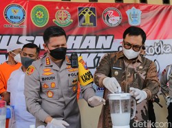 Polresta Malang Kota Musnahkan Barang Bukti Sabu 20 Kg