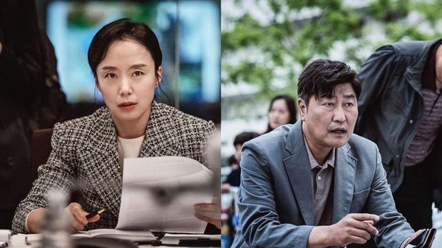 Song Kang Ho dan Jeon Do Yeon dalam film Emergency Declaration