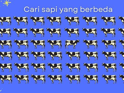 Tebak-tebakan Jelang Idul Adha, Bisa Cari Sapi yang Berbeda?