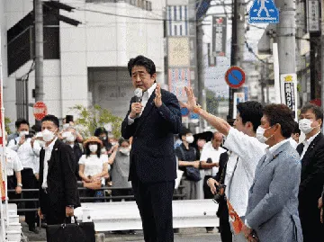 Foto-foto Kronologi Penembakan Shinzo Abe hingga Meninggal Dunia