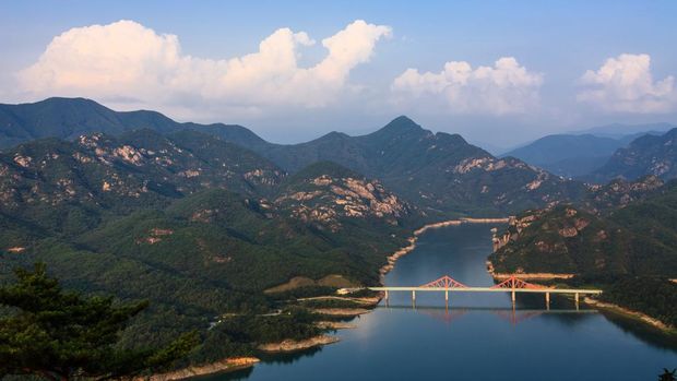 Oksundae Bridge in Jecheon