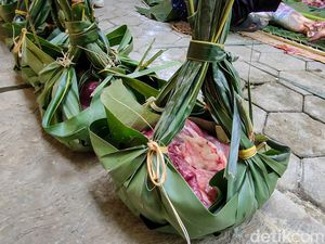 Daun Kelapa-Jati Jadi Pengganti Plastik Daging Kurban di Kulon Progo Daun Kelapa-Jati Jadi Pengganti Plastik Daging Kurban di Kulon Progo