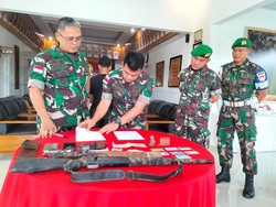 Razia di Boven Digoel, TNI Amankan Senapan Laras Panjang dan Peluru