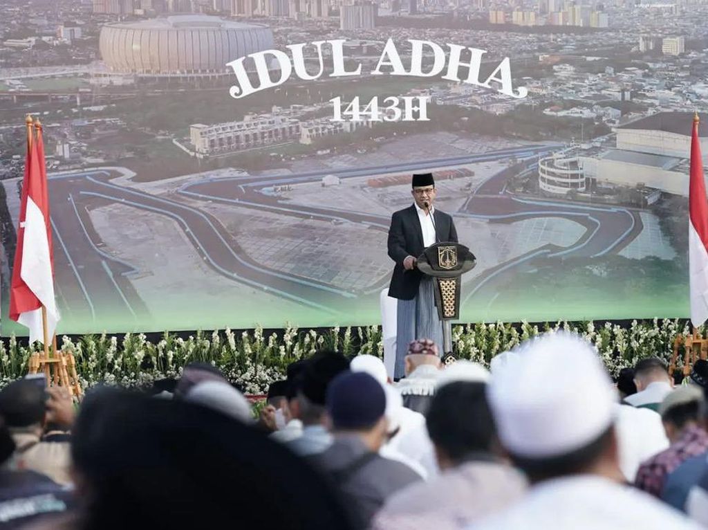 Anies Unggah Foto Beri Sambutan Salat Id Berlatar Sirkuit Formula E Anies Unggah Foto Beri Sambutan Salat Id Berlatar Sirkuit Formula E