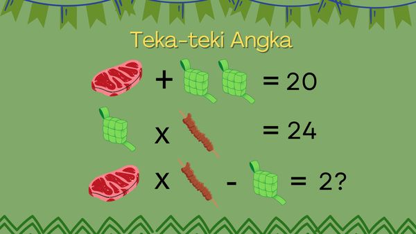 Teka-teki di Hari Idul Adha, Latih Kemampuan Berhitung Usai Santap Daging