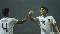 Rabbani Tasnim (kanan) merayakan golnya ke gawang Myanmar. (Foto: Rifkianto Nugroho)