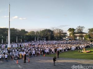 Salat Idul Adha, Jemaah Padati Lapangan Gasibu Bandung