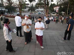 Salat Iduladha 1443 H, Ribuan Jemaah Padati Lapangan Gasibu Bandung