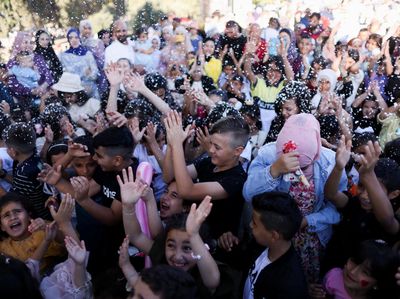 Suka Cita Anak-anak Palestina Rayakan Idul Adha di Yerusalem