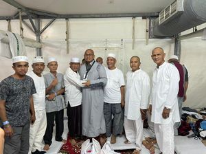 Tepati Janji, Andre Rosiade Kunjungi Jamaah Haji Sumbar di Tenda Mina