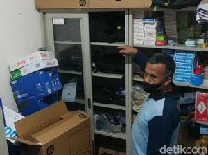 SMP di Pasuruan Dibobol Maling, CCTV hingga Kotak Amal Raib