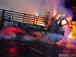 Pilu Suporter Timnas Tewas Terbakar dalam Mobil di Subang
