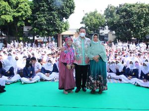 Kunjungi Sekolah Masa SMP, Bamsoet Nostalgia Awal Karier-Motivasi Siswa