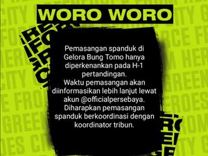 Dear Bonek, Ini Aturan Pasang Spanduk di Tribun Stadion GBT Dear Bonek, Ini Aturan Pasang Spanduk di Tribun Stadion GBT